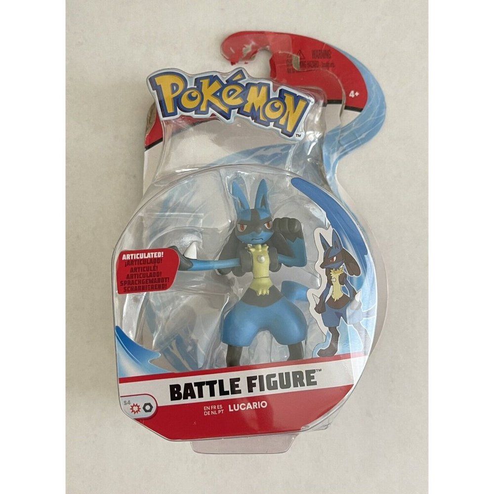 Pokemon Battle Figure Lucario Action Minifigure Articulated